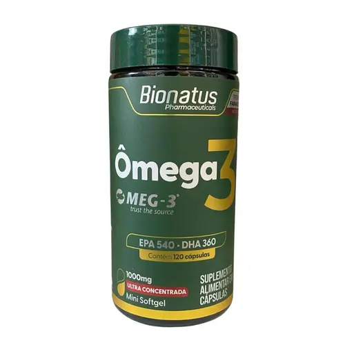 Ômega 3 1000mg Bionatus - 120 Cápsulas