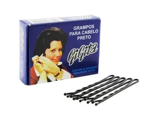 Grampo Para Cabelo Gigita Número 5 Preto