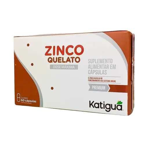 Zinco Quelato 60 Cápsulas Katigua