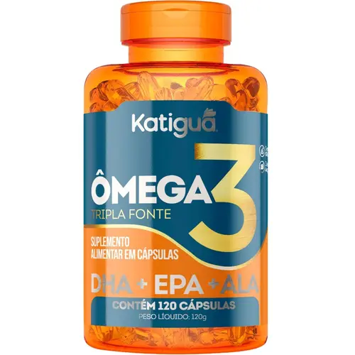 Ômega 3 Tripla Fonte Katiguá 1000Mg 120 Cápsulas