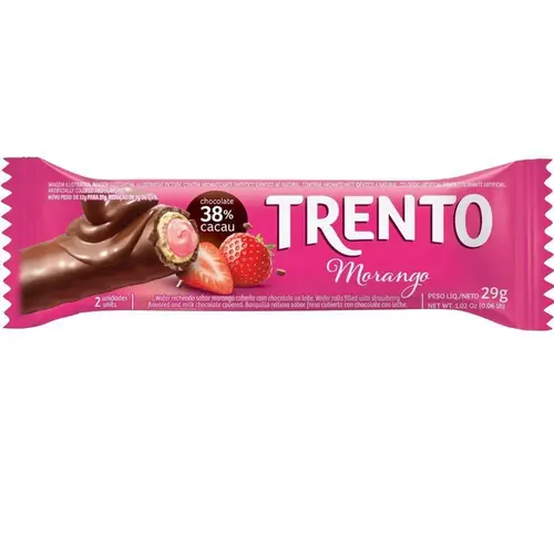 Wafer Trento Morango 29 Gramas