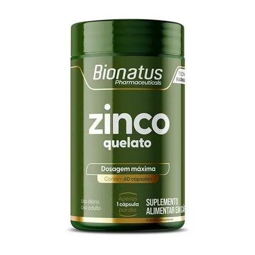 Zinco Quelato 60 Cápsulas Bionatus