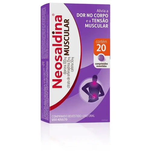 Neosaldina Analgésico e Relaxante Muscular 20 comprimidos