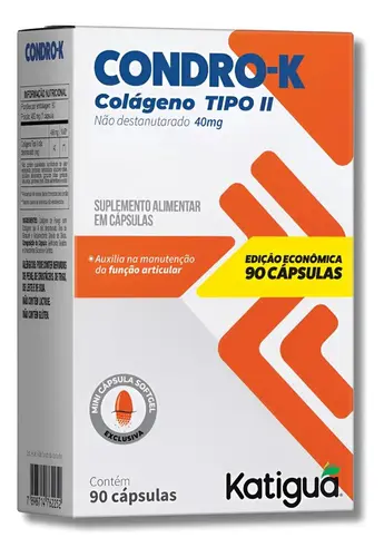 Condro-K Colageno Tipo II- 90 Cápsulas Katigua
