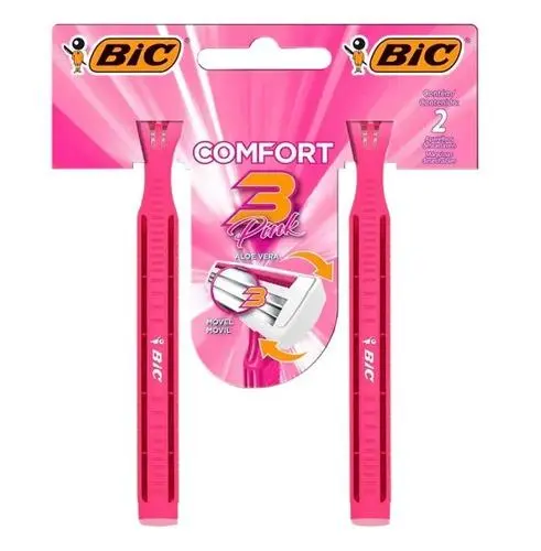 Aparelho Bic Comfort 3 Pink Com 2 Unidades