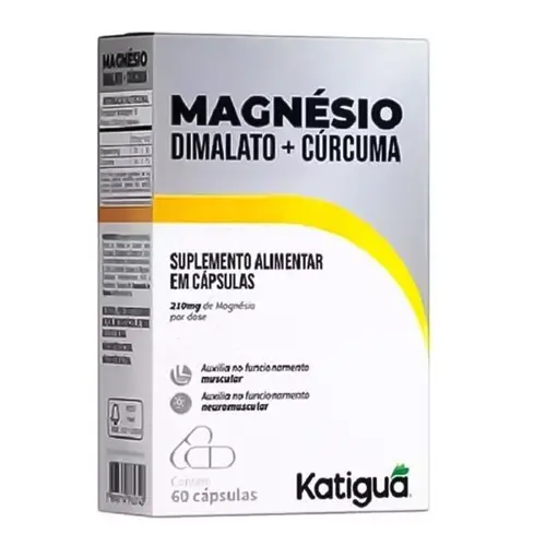 Magnesio Dimalato + Curcuma 60 Cápsulas Katigua