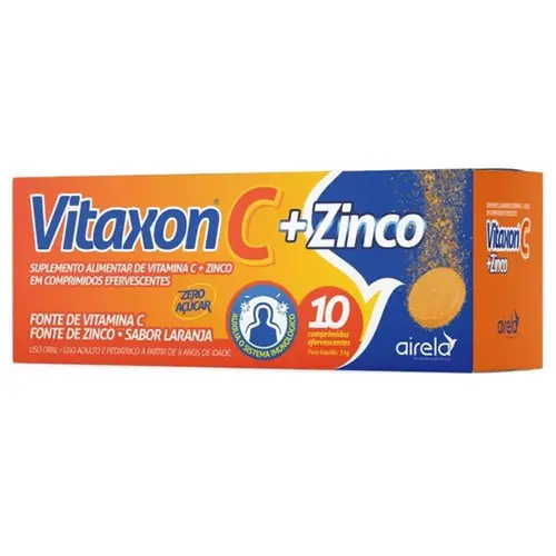 Vitaxon C + Zinco Vitamina C + Zinco 10 Comprimidos Efervecentes