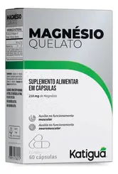Magnésio Quelato Sem Sabor 210mg 60 Cápsulas Katiguá