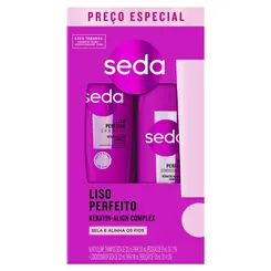 Kit Shampoo 300ml + Condicionador 190ml Seda Liso Perfeito