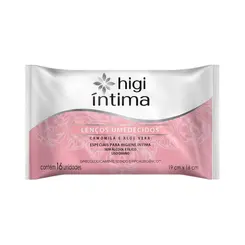 Lenco Umedecido Intimo Higi Intima 16 Unidades