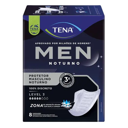 Absorvente Tena Men Noturno 8 Unidades
