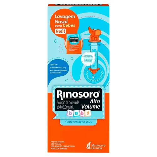Rinosoro Alto Volume 0,9% - 15 Saches + Seringa
