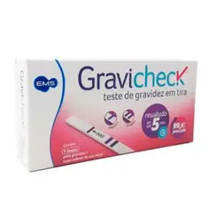 Teste De Gravidez Gravichek Tira 1 Unidade