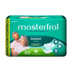 Fralda Geriatrica Masterfral Confort Médio 20 Unidades