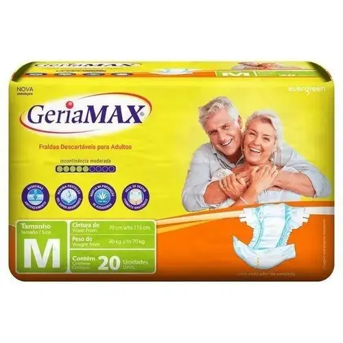Fralda Geriatrica Geriamax Médio 20 Unidades