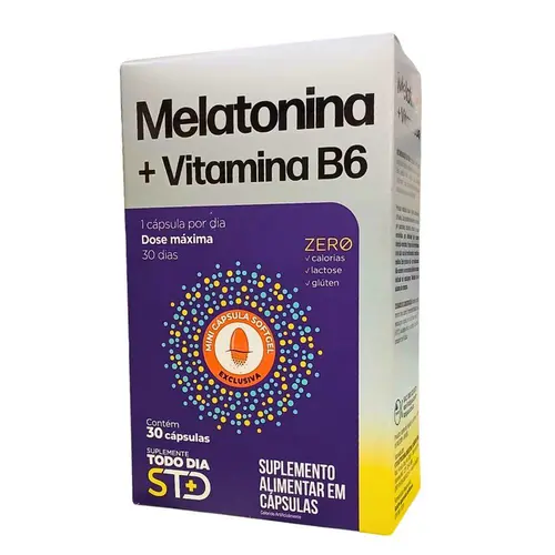 Melatonina + Vitamina B6 STD+ Katiguá 30 Cápsulas