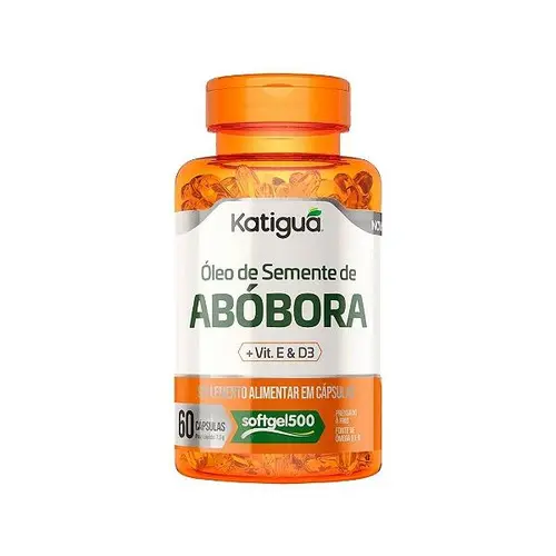 Oleo De Semente De Abobora + Vit 500G 60 Cápsulas Katigua