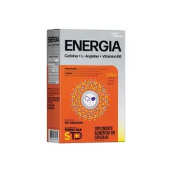 Energia + Cafeína + L - Arginina + Vitamina B6 30 Cápsulas Katiguá