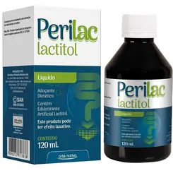 Perilac Lactitol Laxante Líquido 120ml Arte Nativa Sabor Sem Sabor