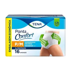 Roupa Intima Tena Pants Comfort P/M 16 Unidades