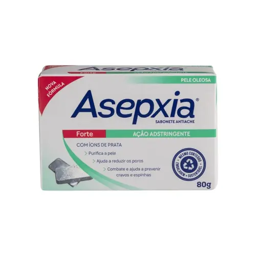 Sabonete em Barra Asepxia Forte Adstringente Pele Oleosa com 80g
