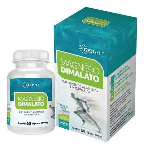 Magnesio Dimalato 600Mg 60 Cápsulas Geovit