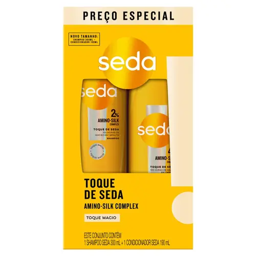 Shampoo 300Ml + Condicionador 190ml Toque Seda