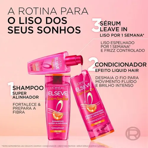 Shampoo Elseve Liso Dos Sonhos 200ml