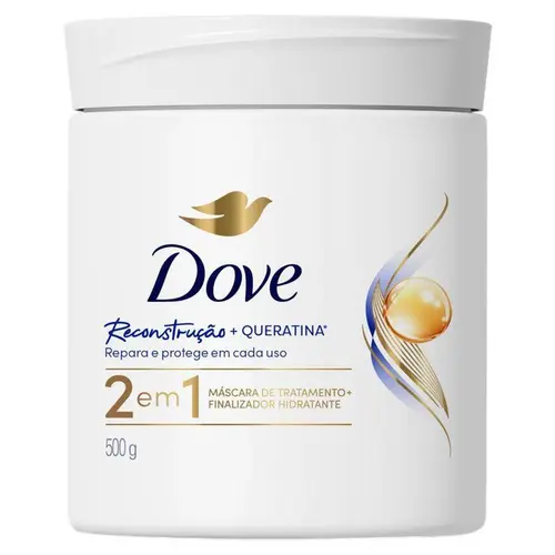 Máscara Capilar Tratamento Dove Reconstrução + Queratina 500Gr