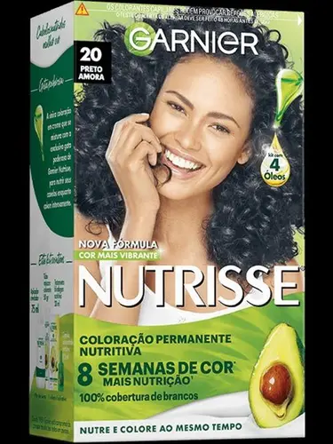 Tintura Nutrisse Preto Amora 2.0 Preto Absoluto