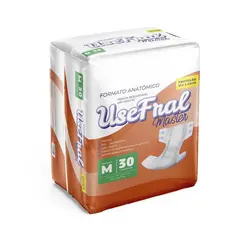Fralda Geriatrica Usefral Mega Medio 30 Unidades