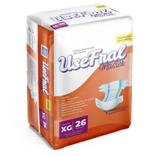 Fralda Geriatrica Usefral Mega Xg 26 Unidades