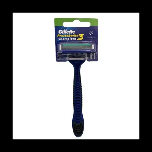 APARELHO DE BARBEAR GILLETTE PRESTOBARBA 3 CHAMPIONS 1 UNIDADE