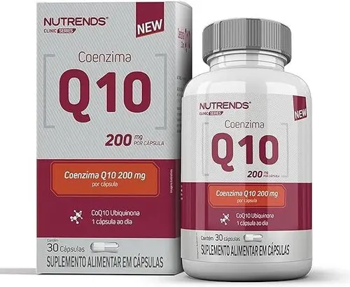 Coenzima Q10 200mg CoQ10 Ubiquinona Nutrends 30 Cápsulas