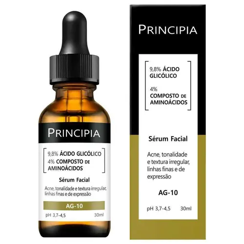 Principia - Sérum Facial 9,8% Ácido Glicólico + 4% Aminoácidos AG-10 30ml