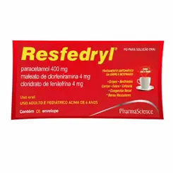 Resfedryl Paracetamol + Clorfeniramina + Fenilefrina Envelope 5g
