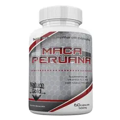 Maca Peruana Nature Gold 60 Cápsulas 500mg