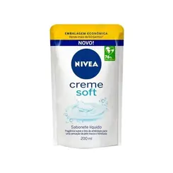 NIVEA Sabonete Líquido Refil Creme Soft 200Ml