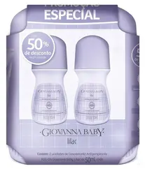 Kit Desodorante Roll-On Giovanna Baby Lilac 50ml 2 Unidades
