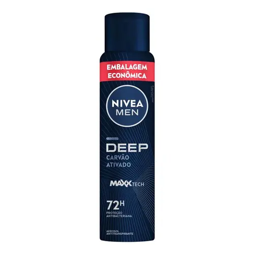 Desodorante Nivea For Men Deep Carvao Ativado Aero 200Ml