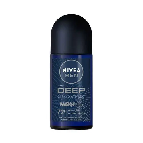 Desodorante Nivea For Men Deep Carvao Ativado Rol 50Ml