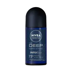 Desodorante Nivea For Men Deep Carvao Ativado Rol 50Ml