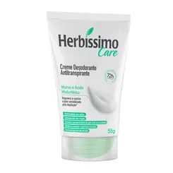 Desodorante Antitranspirante Creme Herbíssimo Care Monoi e Ácido Hialurónico 72h 55g
