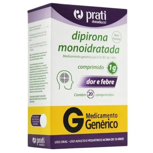Dipirona 1Gr 30 Comprimidos Prati Donaduzzi