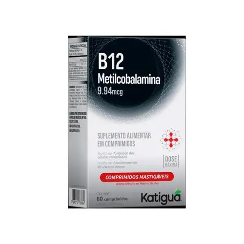 Vitamina B12 Metilcobalamina 60 Comprimidos Mastigável Katiguá