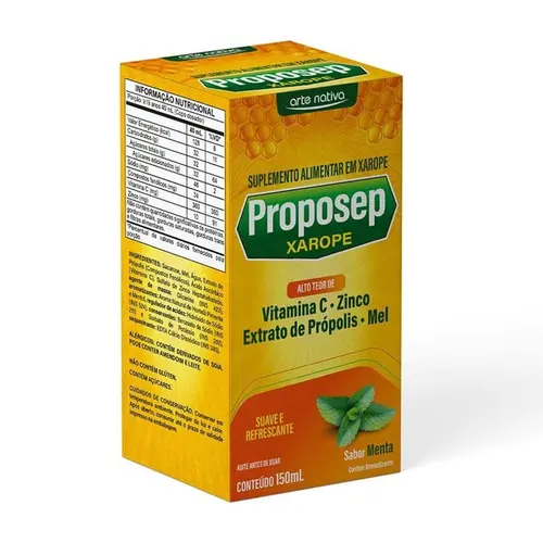 Vitamina C + Zinco, Mel, Extrato De Própolis - Proposep Xarope 150Ml