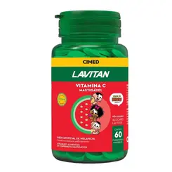 Vitamina C Mastigável Lavitan Melancia 60 Comprimidos