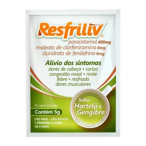 RESFRILIV HORTELÃ E GENGIBRE COM 5G