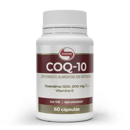 COQ-10 Coenzima Q10 e Vitamina E (200mg) Vitafor 60 Cápsulas