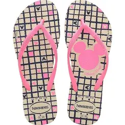 Chinelo Havaianas Slim Disney Rosa Ballet 37/38